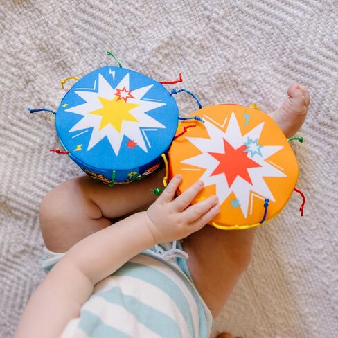 Melissa & Doug K's Kids Bongo Drums Soft Musical Instrument, Multicolor, 1 EA in Kuwait