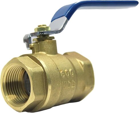 1 inch ball valve NPT Female Threaded Brass Ball Valve, US Standard 1" Brass Body Ball Valve, 600 WOG Full Port Ball Valves Heavy-Duty water shut off valve- 1 inch valve in Kuwait