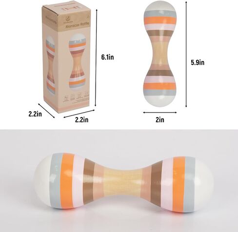 Toddler Maracas Hand Percussion Rattles Rumba Shaker for Kids in Kuwait