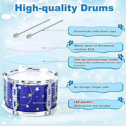 LinseyFun Kids Drum Set for Toddlers Ages 3-5,Light-Up Jazz Toy, 5-7 Years in Kuwait