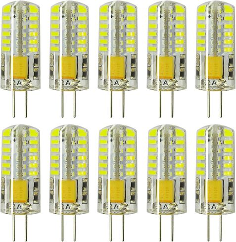 RAYHOO 10 قطع G4 LED لمبات JC Bi-Pin Base مصابيح كهربائية 3W AC/DC 12V 20W-30W T3 لمبة هالوجين استبدال مصابيح المناظر الطبيعية (أبيض دافئ 3000K) in Kuwait