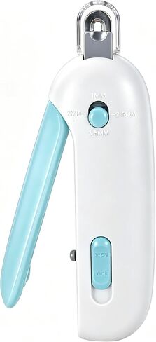 Cat Nail Clipper & Pet Trimmer: 4 Adjustable Safety Guards, Round Hole Blade, Removable Anti-Splatter Debris Catcher, Built-in Nail File, Beginner Friendly for Indoor Cats Kittens Puppies Small Pets in Saudi Arabia