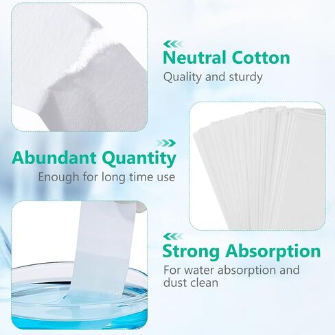 TEHAUX 500 Chromatography Paper Strips- Grade 1 Chromatography Paper 3 x 1 Inches for Laboratories, School, Pigment Separation and Experiments in Kuwait