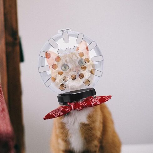 Cat Muzzle for Grooming, Transparent Bubble Hood with Breathable Air Holes in Kuwait