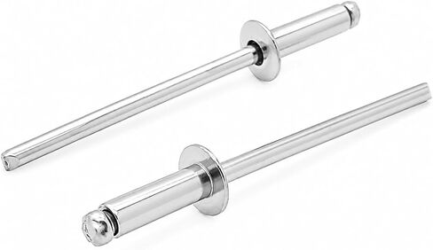 100 Qty Aluminum Blind Rivets (#4-4) 1/8" Diameter x 1/4" Grip (BCP171) in Kuwait