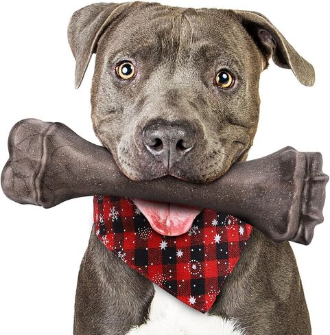 Dog Toys for Aggressive Chewers, Indestructible Bones Toy for Aggressive Chewers, Tough Puppy Chew Toy for Heavy Duty Dogs, Big Dog Teething Toys with Durable Nylon for Large/Medium Breed Puppies in Kuwait