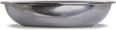 Van Ness Pets Whisker-Friendly Stainless Steel Cat Bowl, Wide Saucer Style Dish, 8 OZ, Natural in Kuwait