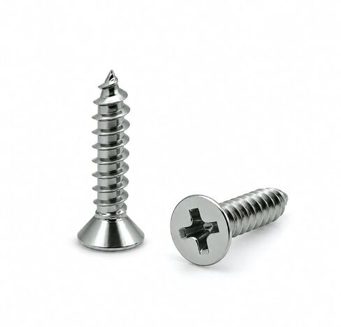 100 Qty #6 x 3/4" Flat Head 304 Stainless Phillips Head Wood Screws (BCP18) in Kuwait
