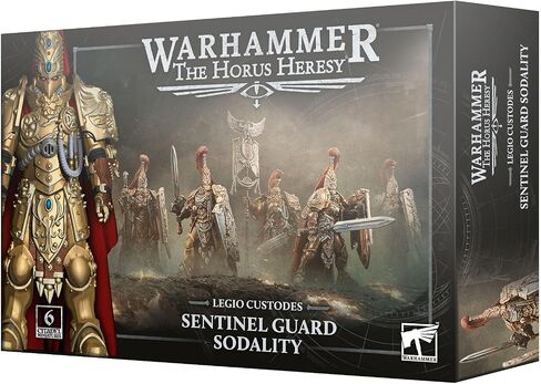 Warhammer The Horus Heresy Legio Custodes Sentinel Guard Sodality, 6 Plastic Miniatures with Praesidium Shields in Kuwait