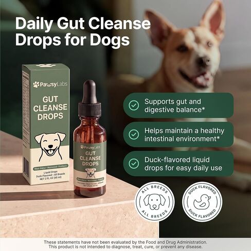 Dog Gut Support Drops, Digestive & Microbiome Support, 2 Fl Oz in Kuwait