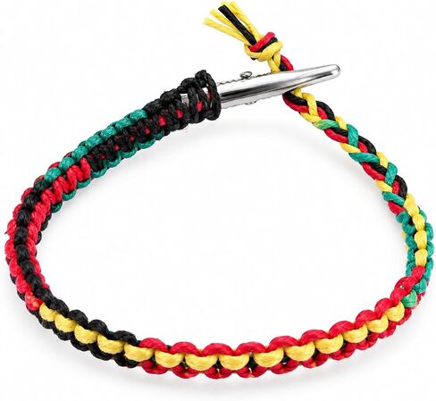 BEACH HEMP JEWELRY Rasta Hemp سوار خلخال للنساء والرجال والفتيات المراهقات مصنوع يدويًا في الولايات المتحدة الأمريكية قابل للتعديل in Kuwait