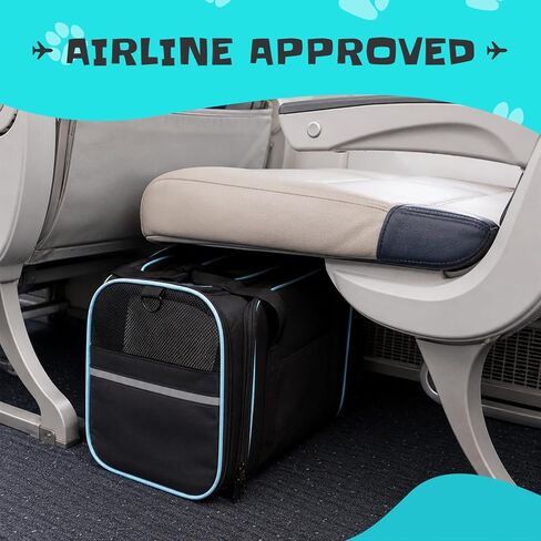 Soft-Sided Expandable Small Dog Carrier, Airline Approved for Traveling in Kuwait
