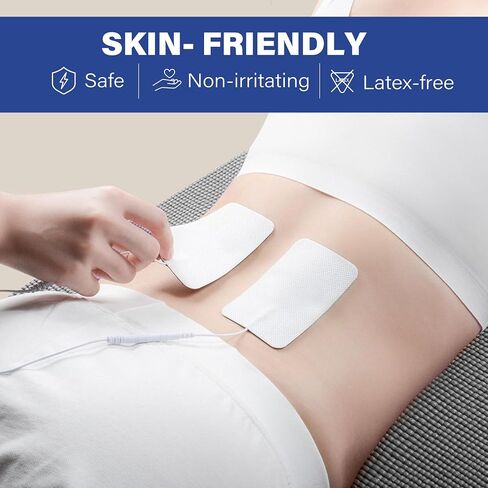 LotFancy TENS Unit Replacement Pads, 40Pcs 2" x 3.5" ReusableTENS Unit Pads, Large Size Rectangular Electrodes Pads for Electrotherapy EMS Massager in Kuwait