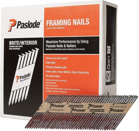 Paslode, Framing Nails, 650839, 30 Degree RounDrive Brite, 3 1/4 inch x .131 Gauge, Smooth, 2,500 per Box in Kuwait