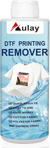 DTF Remover Liquid for Shirt Wrong Printing Letter Adhesive Residue 250ml in Kuwait
