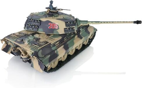 wheelfun Henglong 2.4G 1/16 Tk7.0 Plastic German King Tiger RTR RC Tank Toys 3888A Bb Airsoft Smoke Sound Effect BB Shooting Airsoft Tank that Shoot in Kuwait