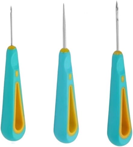 3 Pcs Green Round Hole Cone Hand Drills Punch Needle Candles Wick Tools for DIY Silicone Mould Making Punch Candle Making in Kuwait