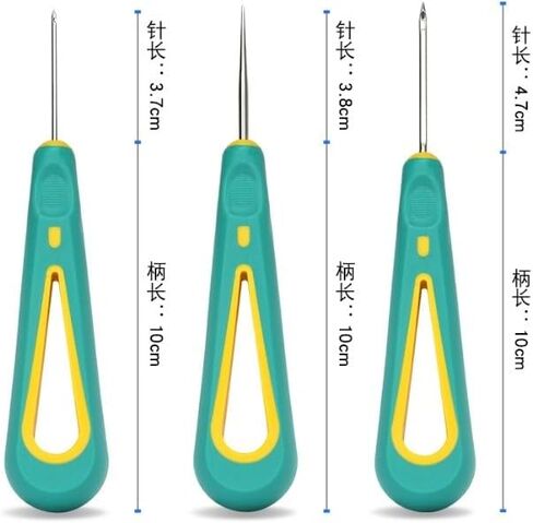 3 Pcs Green Round Hole Cone Hand Drills Punch Needle Candles Wick Tools for DIY Silicone Mould Making Punch Candle Making in Kuwait