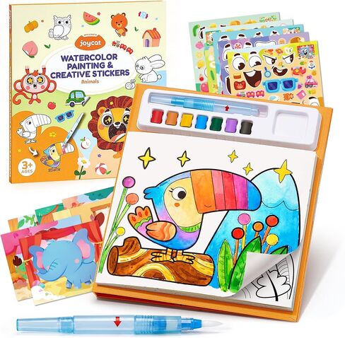 JoyCat Watercolor Painting & Creative Sticker Book (Ocean Princess) in Kuwait