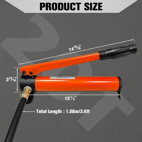 YATOINTO Porta Power Kit, 10 Ton Low Profile Hydraulic Jack with Manual Hydraulic Hand Pump Multi Section Jack, Kit of Porta Power，Mini Hydraulic Lifting Cylinders, Manual Low Profile Jack in Saudi Arabia
