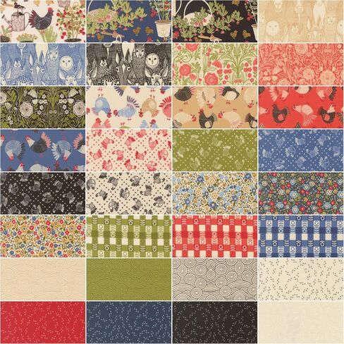 Gingiber The Henhouse Jelly Roll 40 2.5-inch Strips Moda Fabrics 48430JR in Kuwait