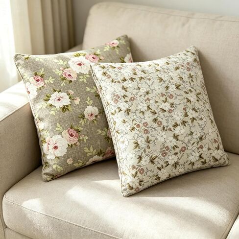 7 Pcs Floral Patchwork Cotton Fabric, Polka Dot Striped Grid Printed Fabric in Kuwait