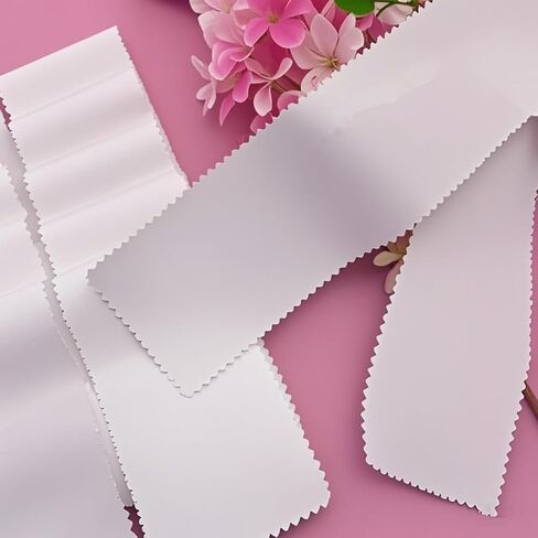 40Pcs Cotton Jelly Roll Fabric Bundles, 6.4x50cm Solid White Fabric Strips with Serrated Edge for Quilting Sewing DIY Crafts in Saudi Arabia