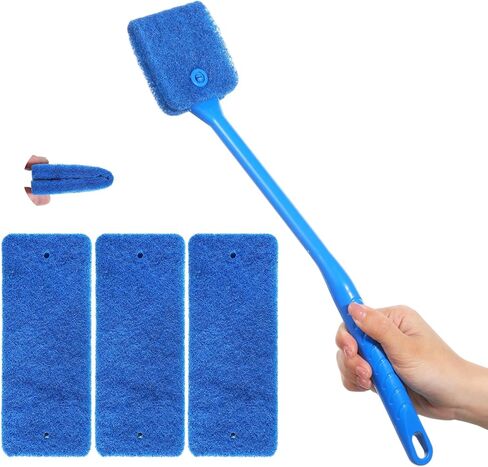 1 Set Fish Tank Scrubber & Aquarium Brush, 5-Sided Sponge Brushes in Kuwait