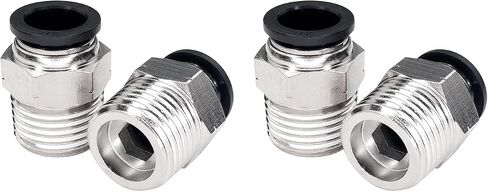 10 Pack Push to Connect Tube Fitting, Air Tool Fittings Straight Push Quick Release Connectors Tube Quick Connect Fittings, Male Straight 1/4" Tube OD x 1/8" NPT Thread in Kuwait