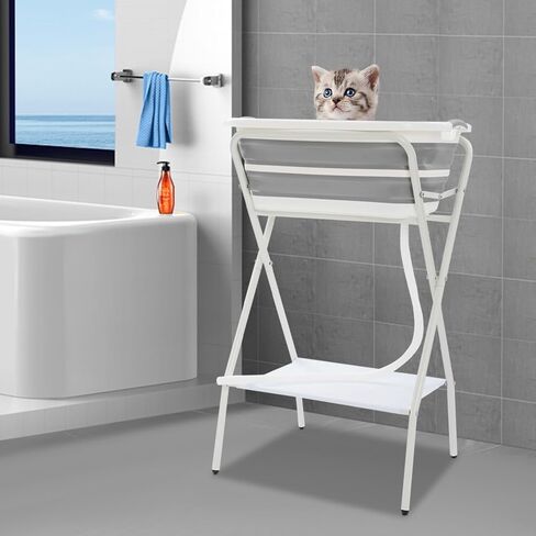 Dog Bathtub 110lbs Foldable Portable Elevated Dog Washing Station in Kuwait
