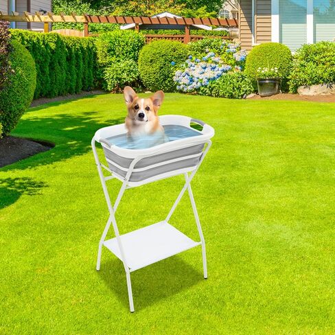 Dog Bathtub 110lbs Foldable Portable Elevated Dog Washing Station in Kuwait
