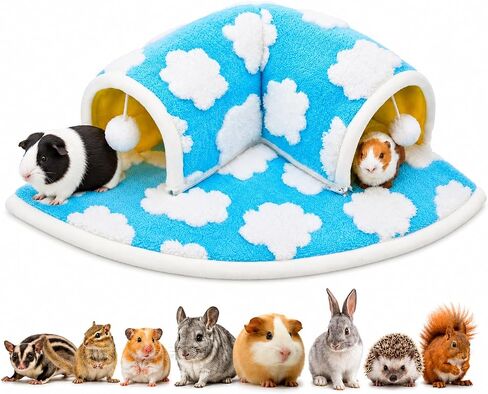 Avont Guinea Pig Tunnel Bed, Washable Hideout for Small Pets in Kuwait