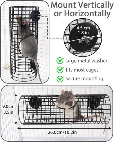 Rat Tunnel Tube with Peek Hole, Chew Resistant & No Collapsing in Kuwait