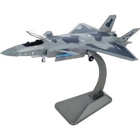 Simulation Alloy Aircraft Model 1:100 Chinese Air Force Chengdu J-20 Fighter Plane Model in Kuwait