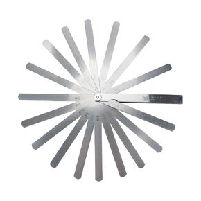 Feeler Gauge 17 Blades 0.02mm to 1mm Thickness Gap Measuring Tool 150mm/5.9" Length in Saudi Arabia