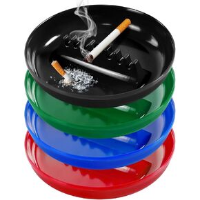 Ashtrays for Cigarettes Outdoor Ash Tray, Trash Can, 2 Pack 7 Inches Large Size Patio Ashtray, Home Ashtray, Smokeless Tabletop Ashtrays for Indoor Outdoor Use in Saudi Arabia