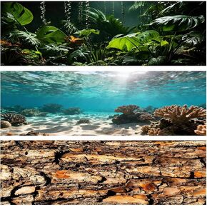 3Pcs Reptile Terrarium Backdrop 36x18 inch Fish Tank Background 40 Gallon in Kuwait