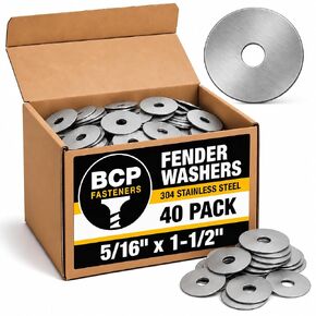 40 Qty 5/16" x 1-1/2" 304 Stainless Steel Fender Washers (BCP564) in Saudi Arabia