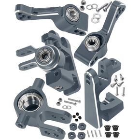 RC Alloy Caster Block,Steering Blocks,Rear Stub Axle Carriers Upgrades Part for 1/10 Slash 4WD(VXL),Titanium in Kuwait