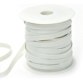 Rubber Elastic Band for Sewing, 1/4 Inch x 30 Yards Natural Sewing Elastic for Swimsuits, Leg Bands, Necklines, Waistbands, 6mm Swimwear Braided Elastic for Yogawear Craft Embellishment in Kuwait