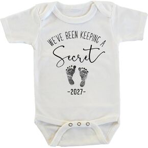 We've Been Keeping A Secret Pregnancy Reveal Onesie/Bodysuit (2027) in Kuwait
