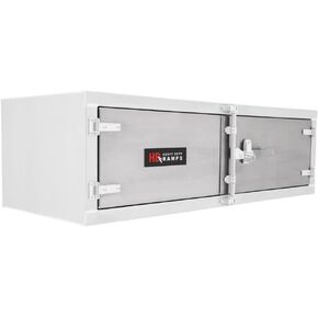 Polished Steel Door Upgrade for 60" W x 18" H Trailer Cabinet in Saudi Arabia