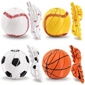 4‑Pcs 3D Printed Fruit Toys Set, Twisty Fidget Toys, Flexible Articulated Desk Toys, Extendable Spiral Fidget Toy, Cute Desk Decor, Party Favors, Gifts for Kids & Students in Kuwait