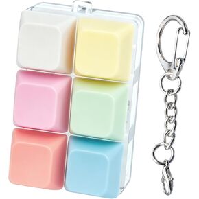6-Key Keyboard Fidget Toy Keychain, Mini Finger Clicker Sensory Buttons, Pocket Stress and Anxiety Relief Toy, Focus Fidget Gift for Adults, Office and Travel(Macaron) in Saudi Arabia