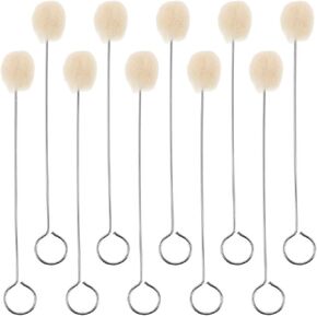 10pcs Leather Dye Wool Dauber Brush with Metal Handle for and Shoes in Kuwait