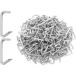 1000Pcs 3/8" Galvanized Hog Rings Assortment Kit, Professional Hog Rings Installation Kit for Bungee Shock, Cords, Animal Pet Cages in Saudi Arabia