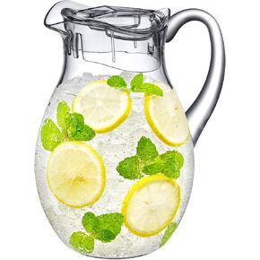 Amazing Abby - Bubbly - Acrylic Pitcher (72 oz), Clear Plastic Water Pitcher with Lid, Fridge Jug, BPA-Free, Shatter-Proof, Great for Iced Tea, Sangria, Lemonade, Juice, Milk, and More in Saudi Arabia