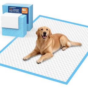 URPOWER Extra Large Dog Pee Pads 55" x 29.5", 5XL Puppy Pads, 40 Count in Kuwait