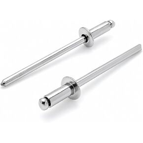 100 Qty 304 Stainless Steel Blind Rivets (#4-3) 1/8" Diameter x 3/16" Grip (BCP163) in Saudi Arabia