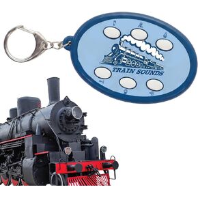 Train Noisemaker Keychain with 6 Sounds, Train Whistles, Conductor and Engine Noises, Portable Electronic Sound Maker Train Themed Sound Board For Kids With 6 Effects, Birthday Noise Maker Toy Gift in Saudi Arabia